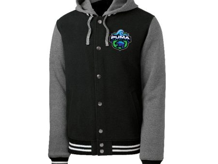 Puma Aquatics - Hooded Letterman Crest Jacket Online Sale