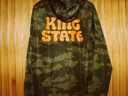 King State Camo Hooded Windbreaker Jacket Online