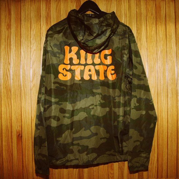 King State Camo Hooded Windbreaker Jacket Online