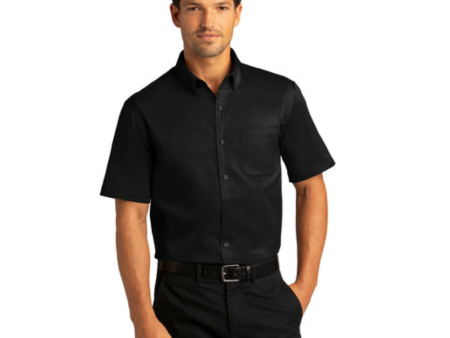 18. FMD - Port Authority Short Sleeve SuperPro React Twill Shirt For Discount