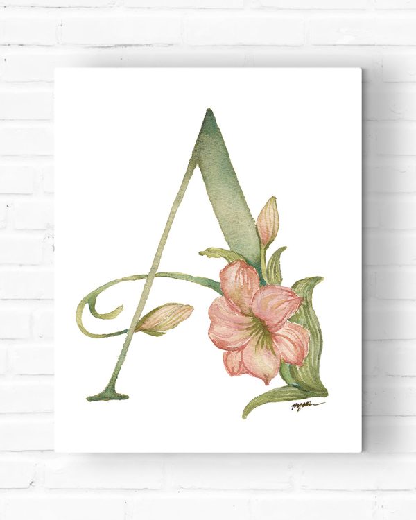 Monogrammed Letter Canvas For Discount