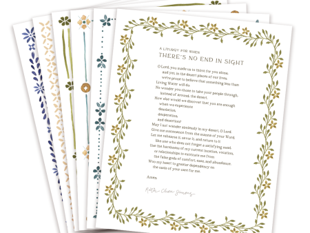 Now and Not Yet Liturgy 6 Print Set For Discount