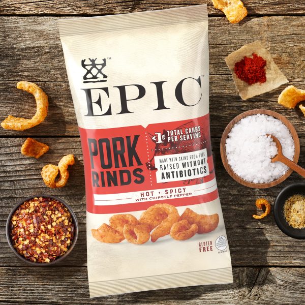 Hot + Spicy Pork Rinds Hot on Sale