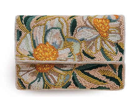 Claire de Lune Beaded Clutch Cheap