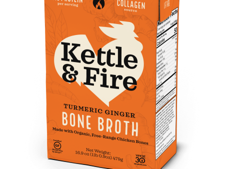 Turmeric Ginger Chicken Bone Broth - 16.9 oz Sale