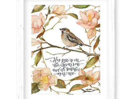 His Eye Is On The Sparrow Print Online now