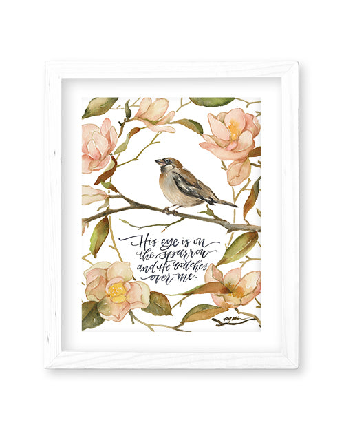 His Eye Is On The Sparrow Print Online now