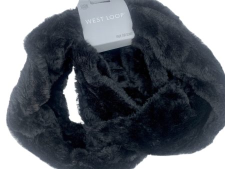 Women s Scarf, Faux Fur Loop, Black Supply