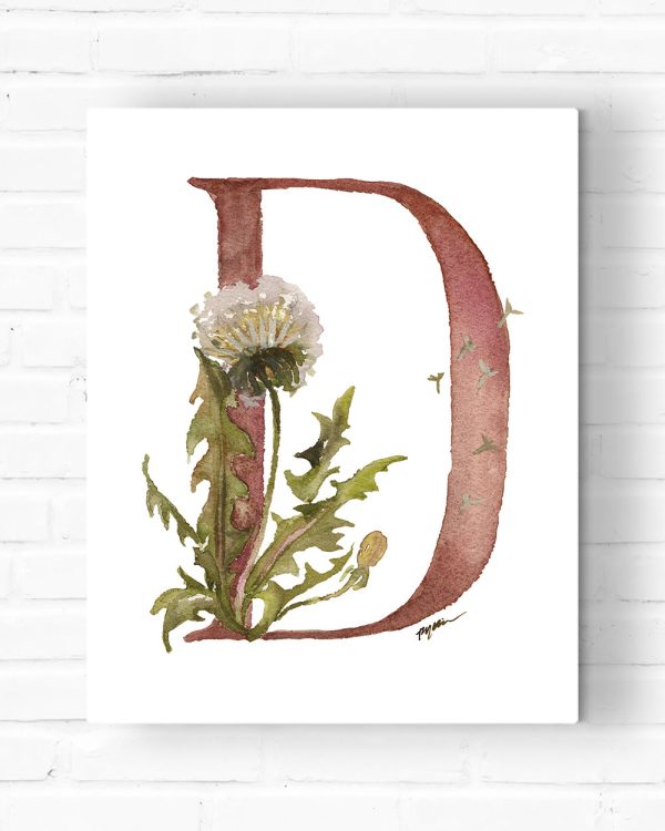 Monogrammed Letter Canvas For Discount