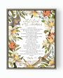 Psalm 23 | The Lord Is My Shepherd Canvas (Floral) Cheap