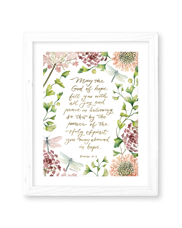 Romans 15:13 | Abound In Hope Print Online Sale