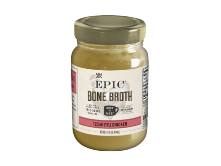 Tuscan-Style Chicken Bone Broth (1) 14OZ Jar For Discount