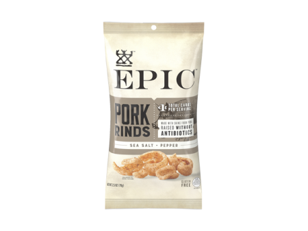 Sea Salt & Pepper Pork Rinds (Box of 12) Discount