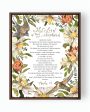 Psalm 23 | The Lord Is My Shepherd Canvas (Floral) Cheap