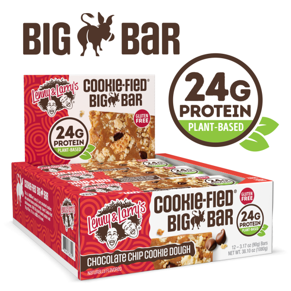 Cookie-fied® Big Bar Chocolate Chip Cookie Dough- Box of 12 Discount