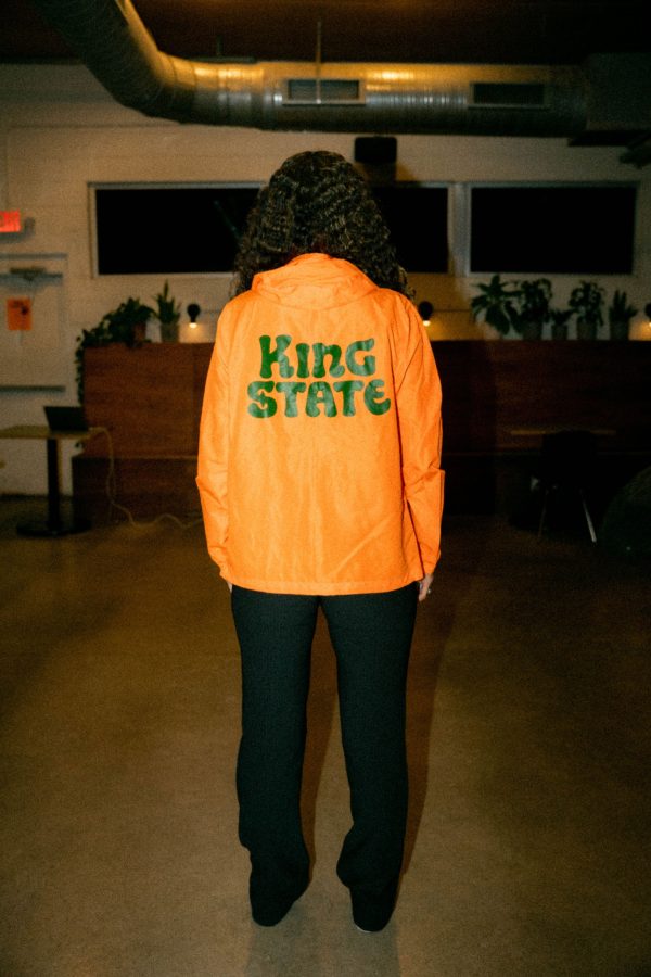 King State Safety Orange Hooded Jacket Online now