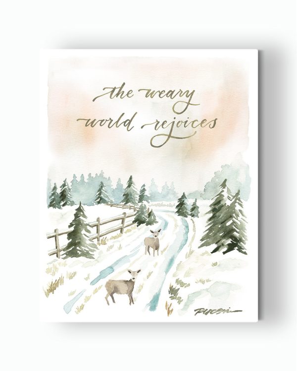 The Weary World Rejoices Canvas Sale