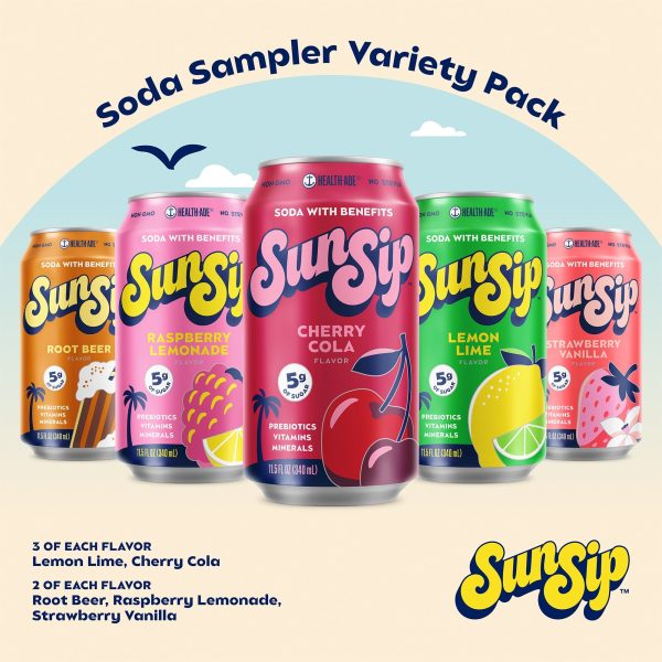 Soda Sampler Variety Pack - SunSip Online Sale