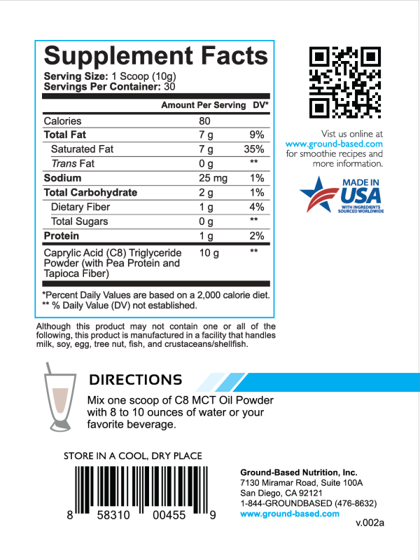 C8 MCT Oil Powder (3 Delicious Flavors) Supply