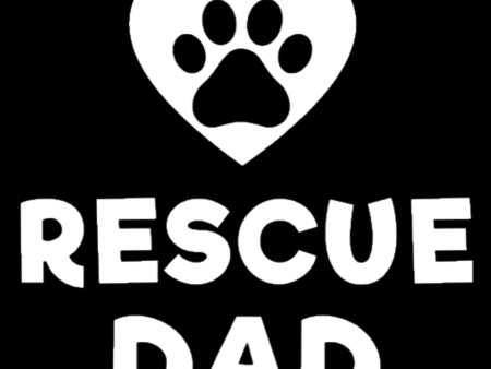 Window Decal - Rescue Dad Heart For Sale