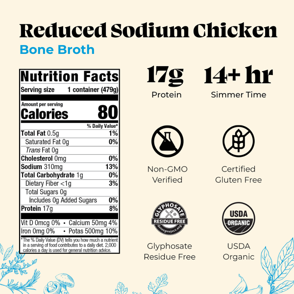 Reduced Sodium Chicken Bone Broth Cheap