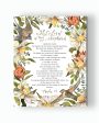 Psalm 23 | The Lord Is My Shepherd Canvas (Floral) Cheap