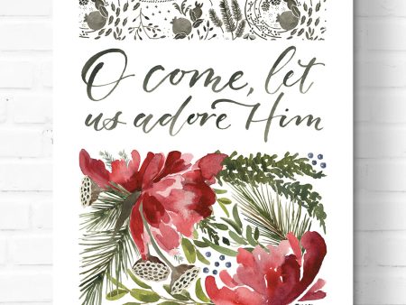 Let Us Adore Him Canvas Online