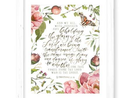 2 Corinthians 3:18 | Beholding the Glory Print Online Hot Sale