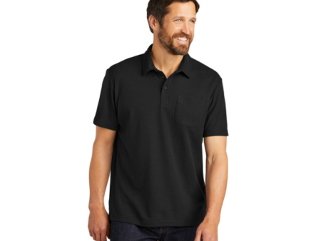 15. FMD - Port Authority C-FREE Cotton Blend Pique Pocket Polo Fashion