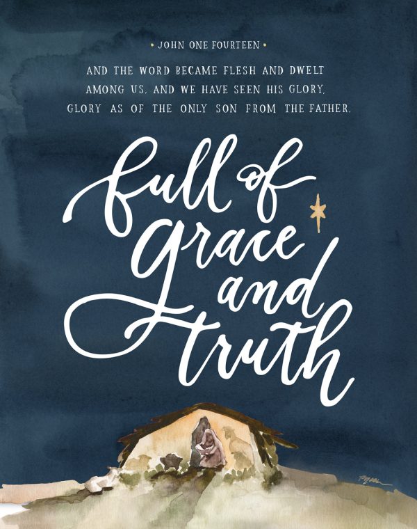 Full of Grace and Truth Canvas For Cheap