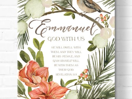 Emmanuel: God with Us Canvas Online now