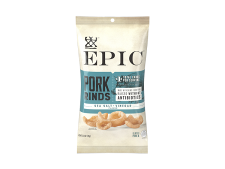 Sea Salt & Vinegar Pork Rinds (Box of 12) Cheap