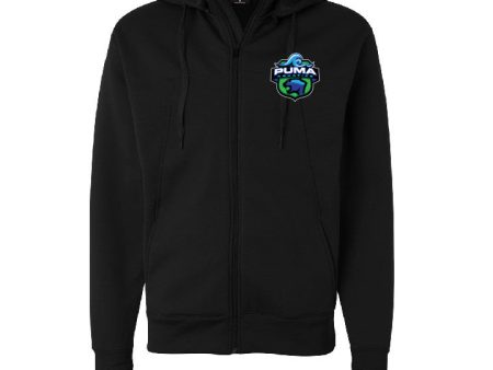 Puma Aquatics - High Tech Zip Crest Hoodie - Black on Sale