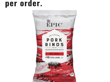 Hot + Spicy Pork Rinds (Box of 12) For Sale