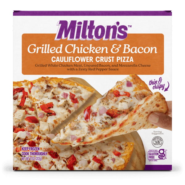 Grilled Chicken & Bacon Cauliflower Crust Pizza For Sale