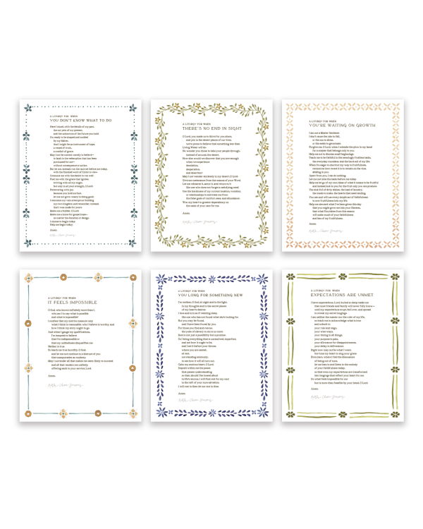 Now and Not Yet Liturgy 6 Print Set For Discount