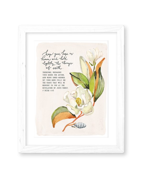 1 Peter 1:13 | Keep Your Hope in Heaven Print (Foundation 11) Supply