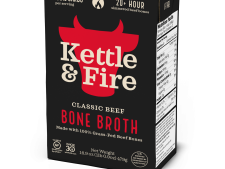 100% Grass-fed Beef Bone Broth - 16.9 oz Sale