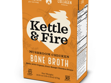 Mushroom Chicken Bone Broth - 16.9 oz For Discount