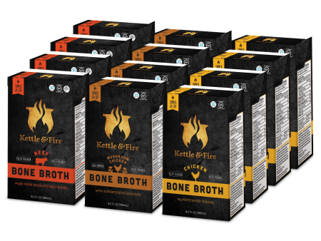 12-Pack: Bone Broth Variety Bundle Supply