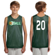 3Ball Green White Reversible Practice Jersey w  custom numbers - On Demand Item...takes a few days For Cheap